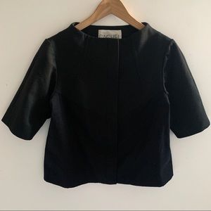 Rachel Rachel Roy Black Cropped Jacket Sz